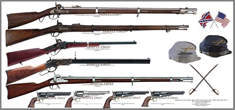 Nearly 300,000 of the. . Confederate rifles and muskets